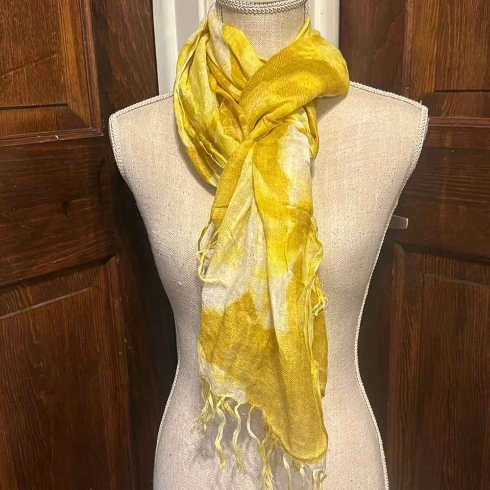 Banana Republic Floral Fringe Scarf Wrap